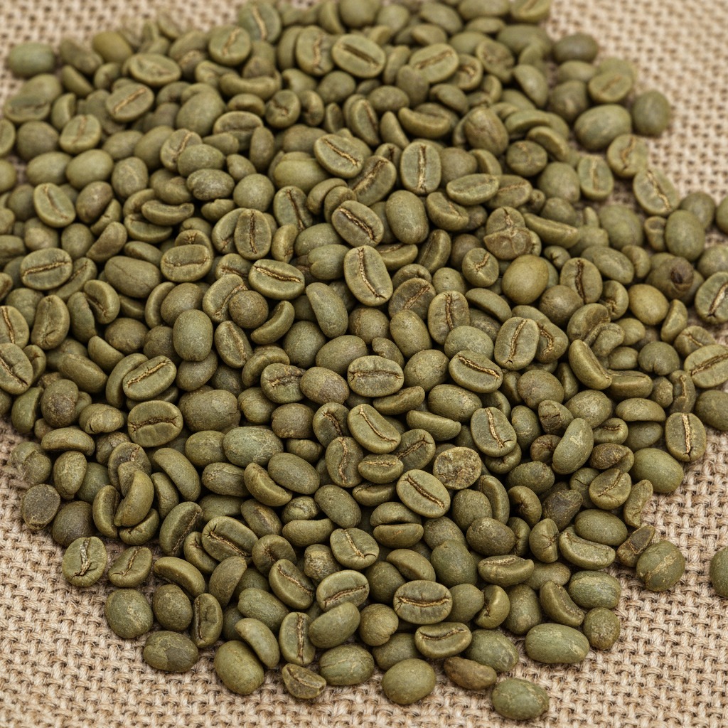 Green coffee beans